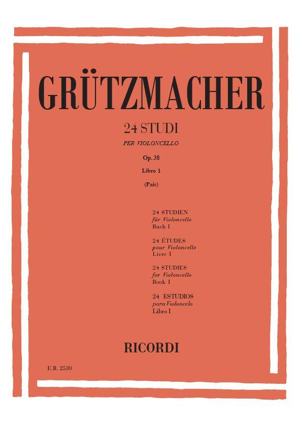 24 Studi Op.38 - Libro I (Pais) - Per Violoncello - pro violoncello